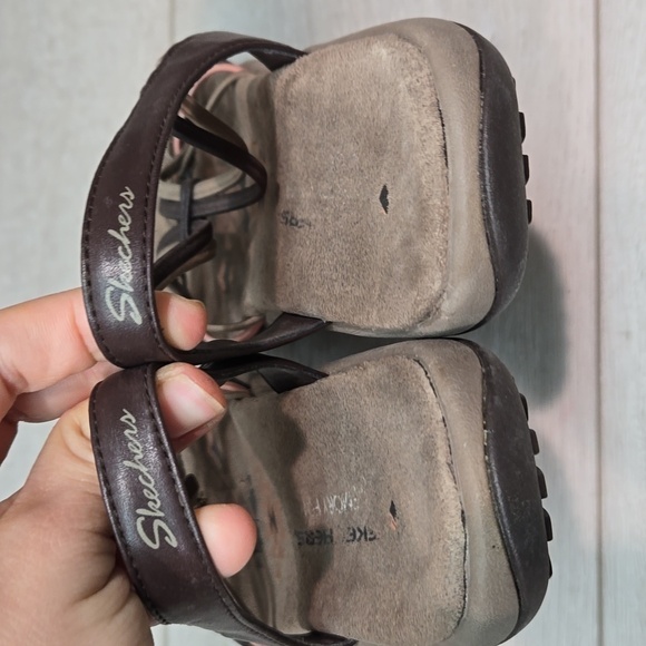 Skechers Womens Memory Foam Reggae Strappy Sandals Slide Flats shoes sz 7 - Picture 8 of 12
